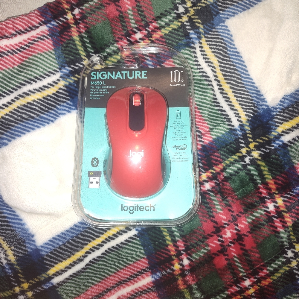 Logitech Red Wireless Mouse